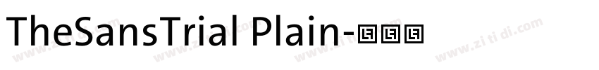 TheSansTrial Plain字体转换 TheSansTrial Plain字体转换